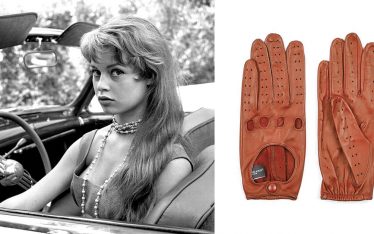 Leather gloves inspired by Brigitte Bardot